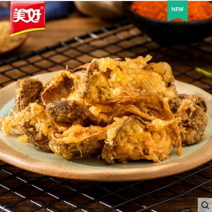 美好酥炸平菇油炸半成品菜快手菜速食菜也是小吃私房菜