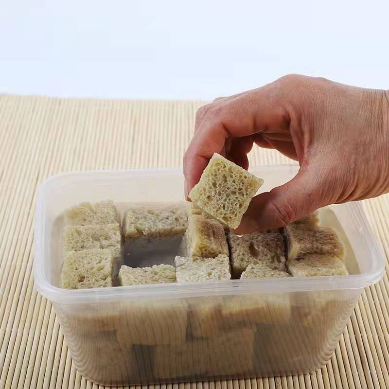 烤麸干面筋四喜河南土特产手工散 装凉皮面筋脱水干货500g