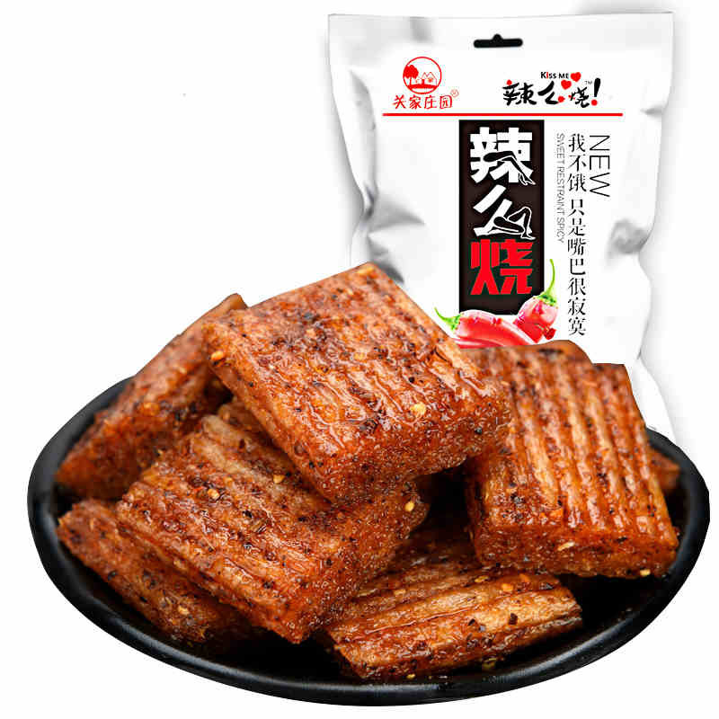大刀肉辣么 烧辣条 麻辣休闲零食那么烧辣 条