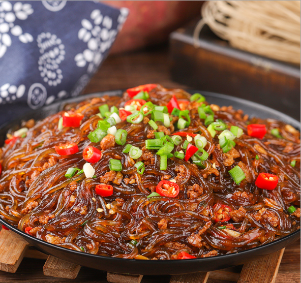康尔美红薯 粉条粉 丝粗地瓜 宽粉特产500g